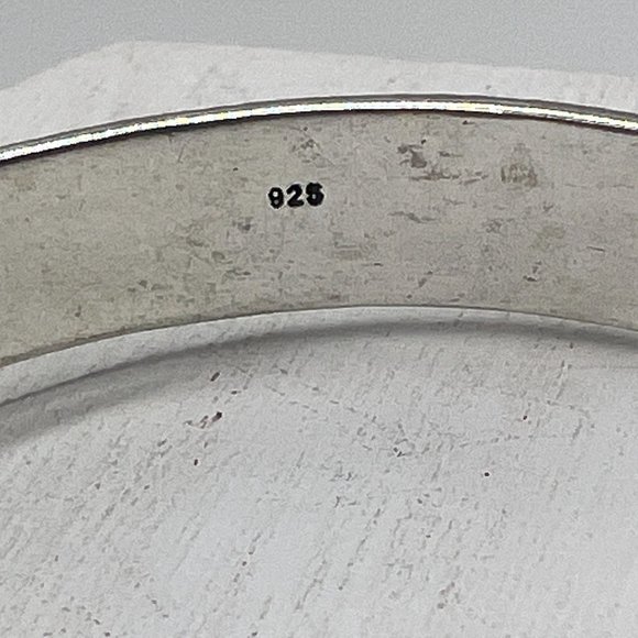 Golden Rutile Genuine Quartz Pear Tear Cut Cuff Sterling Silver Bracelet NWOT - Picture 5 of 10